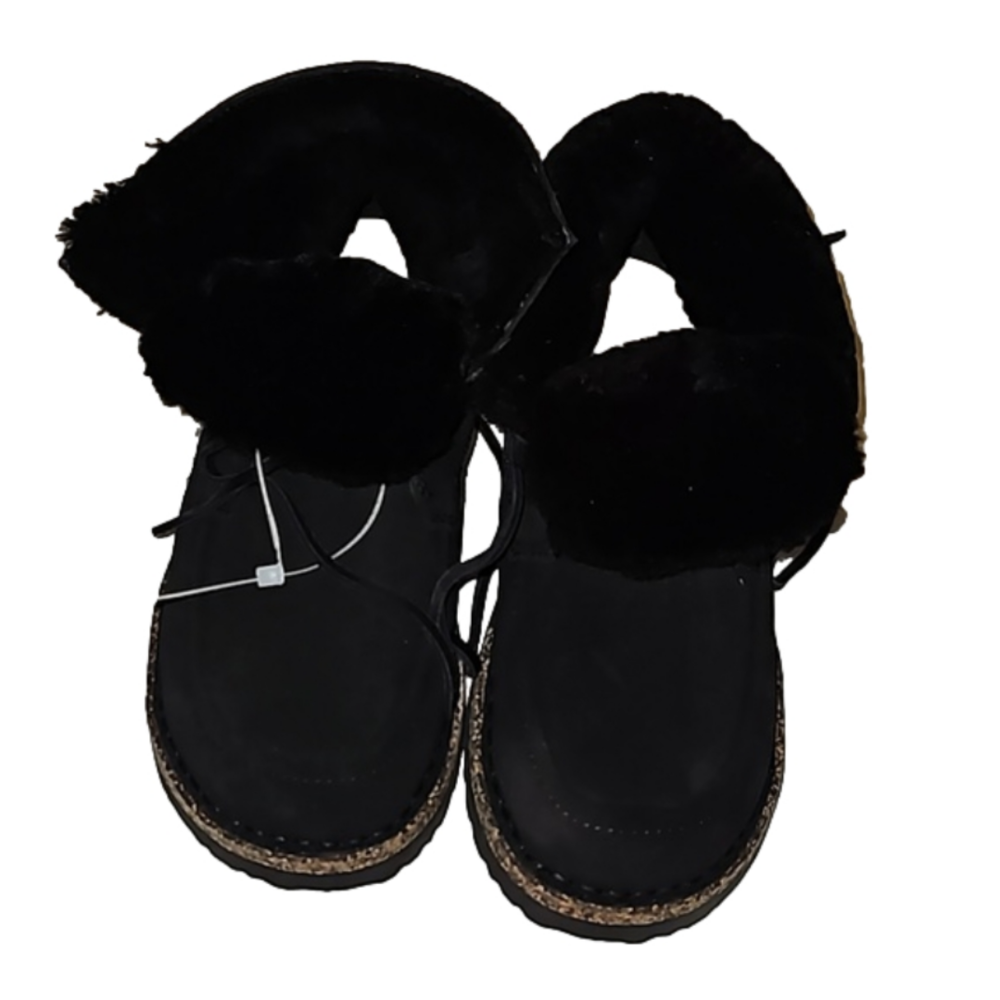 Birkenstock Bali Suede Leather new with tags no box black womens boots